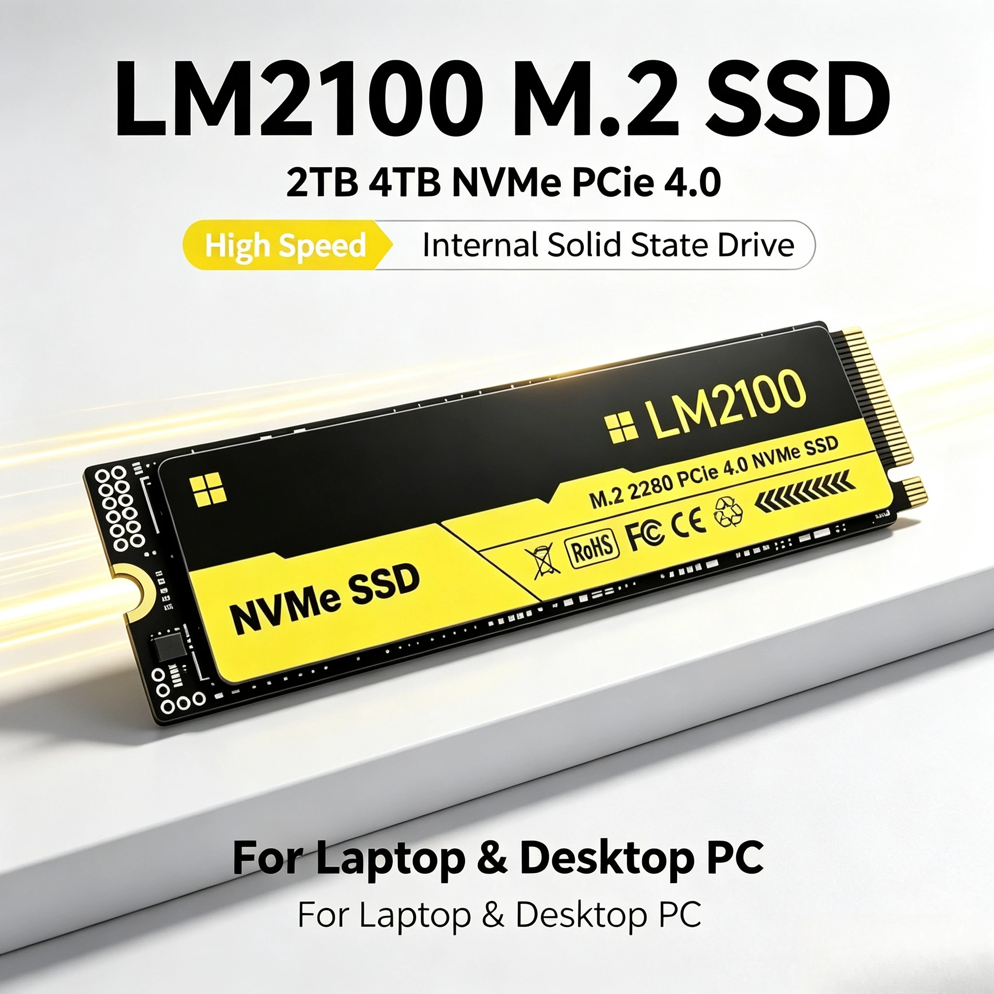 M.2 Nvme 4Tb Pcie 4.0 Ssd - 새로운 LM2100 M.2 SSD 하드 드라이브,