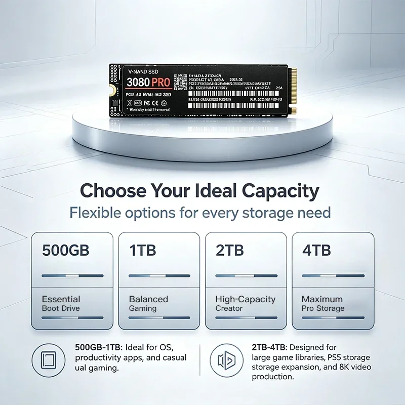 3080 PRO 500GB, 1TB, 2TB, 4TB  - M.2 Nvme 4Tb Pcie 4.0 Ssd 리뷰 및 가격