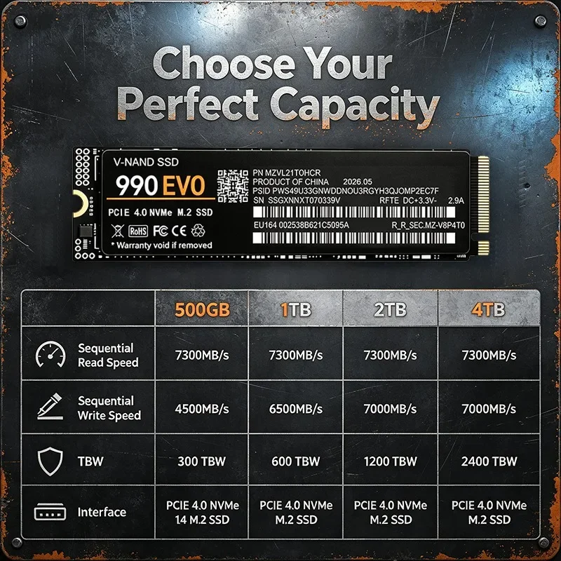 정품 990 EVO NVMe M.2 2280 PCIe  - M.2 Nvme 4Tb Pcie 4.0 Ssd 리뷰 및 가격