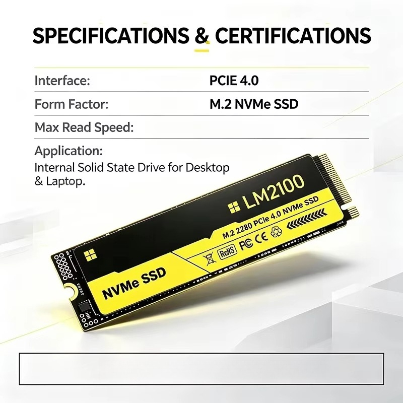 새로운 LM2100 M.2 SSD 하드 드라이브, 2T - M.2 Nvme 4Tb Pcie 4.0 Ssd 리뷰 및 가격