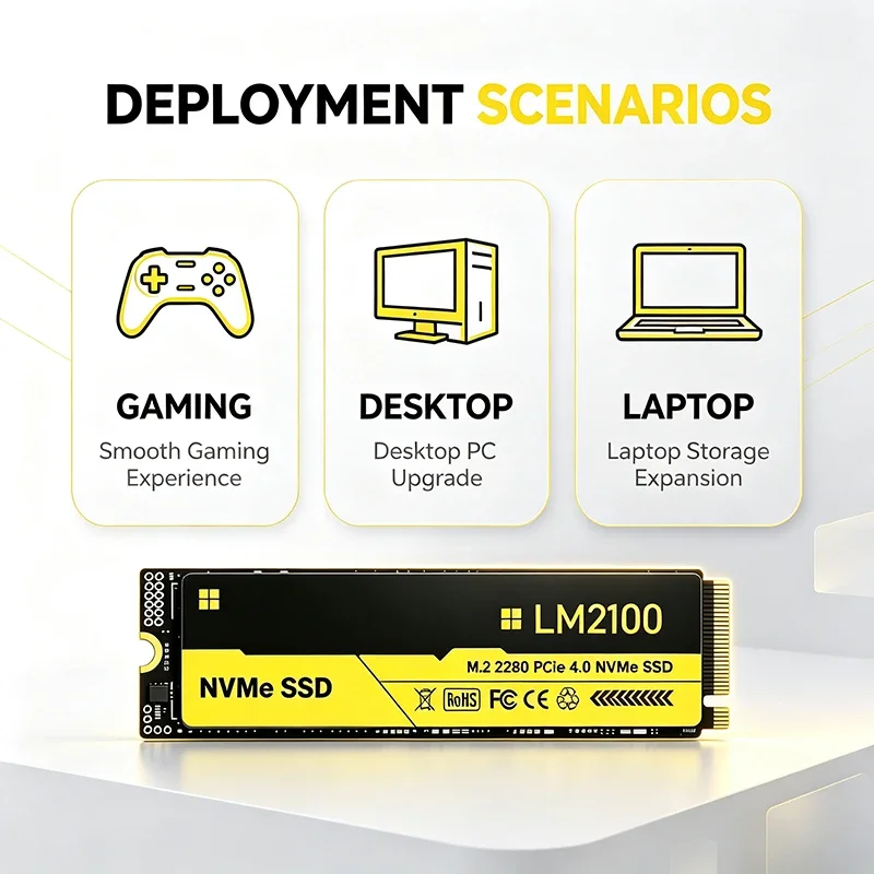 새로운 LM2100 M.2 SSD 하드 드라이브, 2T - M.2 Nvme 4Tb Pcie 4.0 Ssd 리뷰 및 가격
