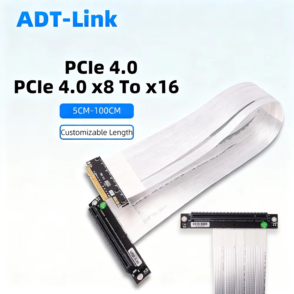 ADT-Link PCIE 4.0/3.0 X8-X16 라 - Pcie 4.0 X16 Riser Cable 90 Degree 리뷰 및 가격