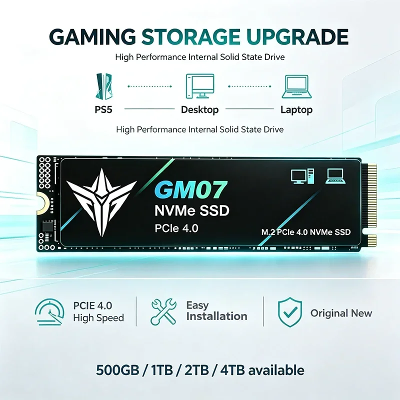 새 GM07 M2 SSD 하드 디스크, PCIe 4.0 - M.2 Nvme 4Tb Pcie 4.0 Ssd 리뷰 및 가격